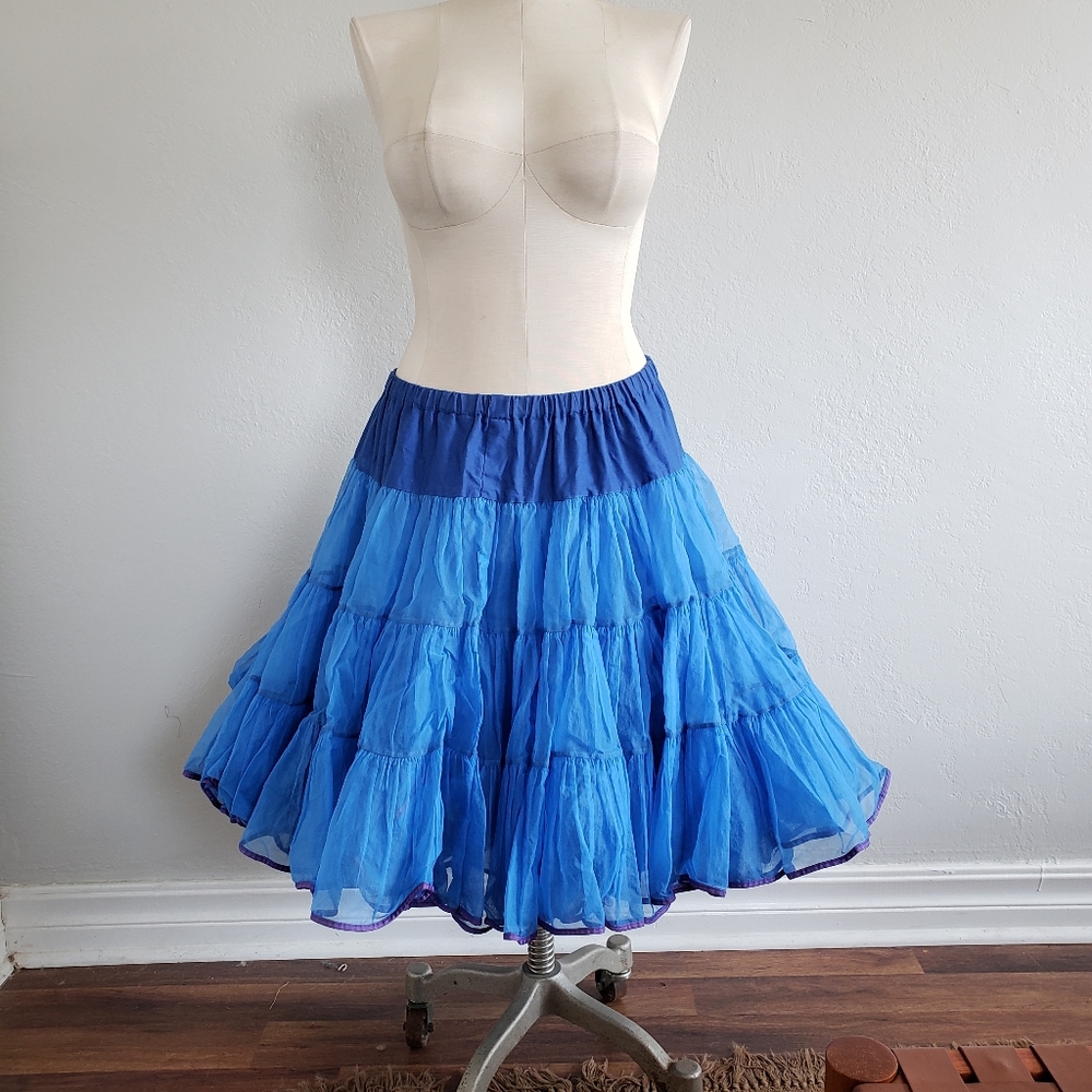 Vintage Electric Blue Petticoat